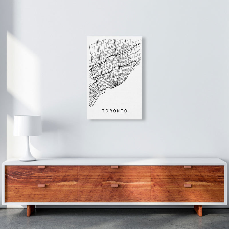 Toronto Map Art Print by Pixy Paper A2 Canvas