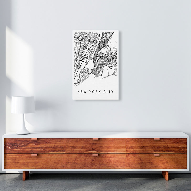 New York City Map Art Print by Pixy Paper A2 Canvas