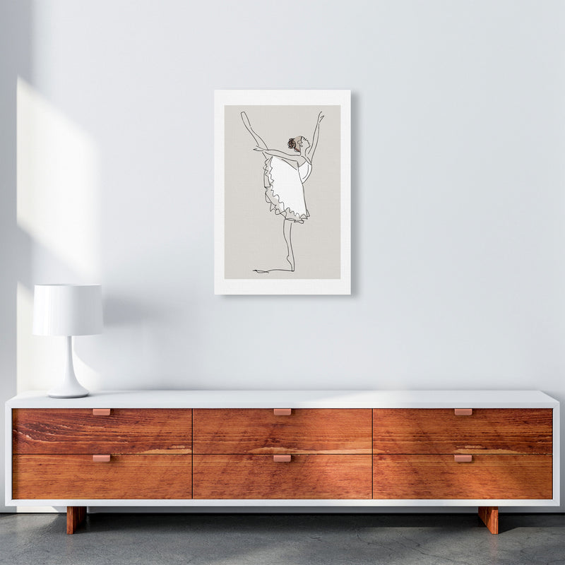 Inspired Stone Ballerina Art Print by Pixy Paper A2 Canvas