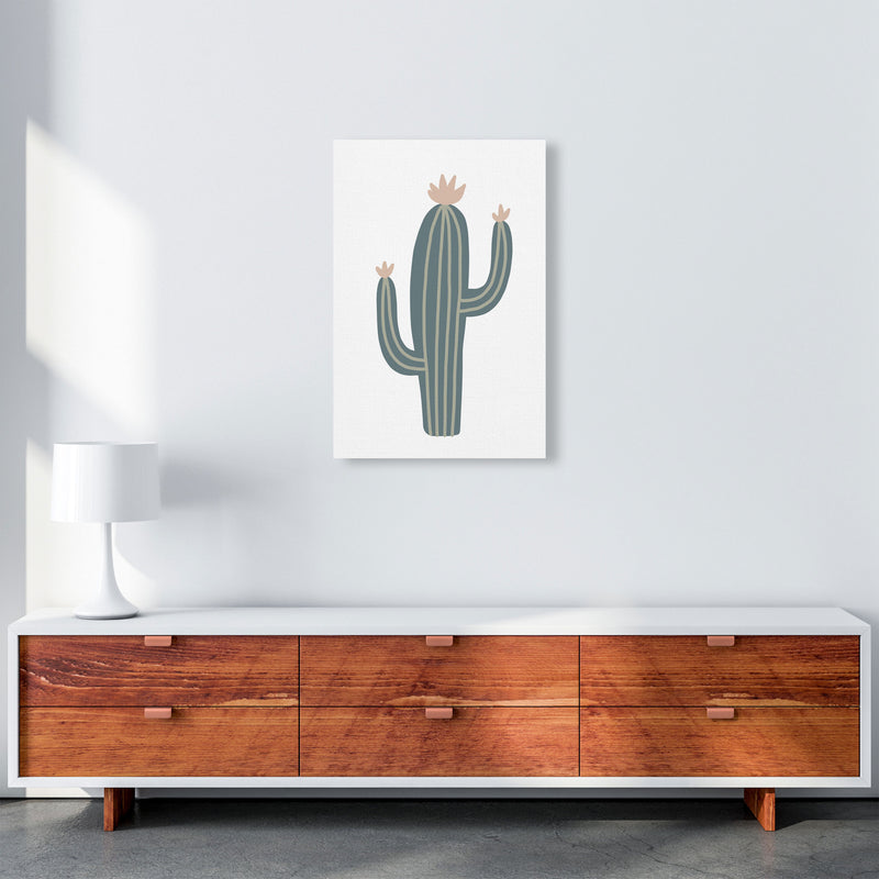 Inspired Natural Cactus Art Print by Pixy Paper A2 Canvas