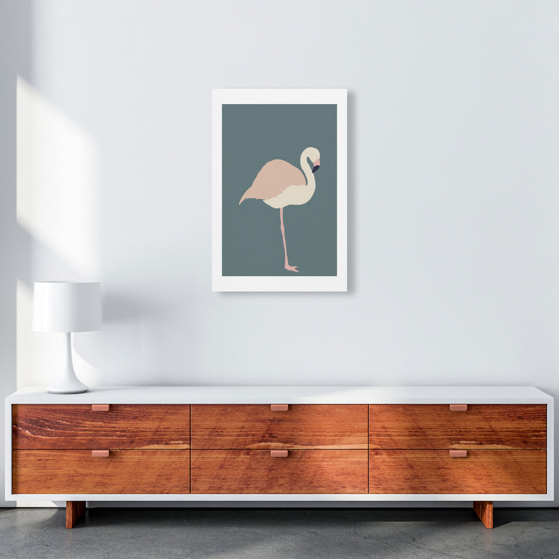 Inspired Flamingo Art Print by Pixy Paper A2 Canvas