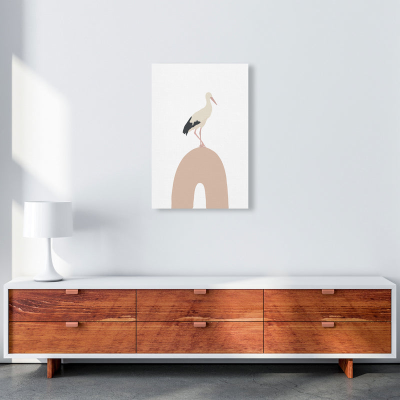 Inspired Bird on Rainbow Art Print by Pixy Paper A2 Canvas