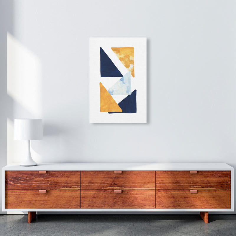 Horizon Abstract Triangles  Art Print by Pixy Paper A2 Canvas
