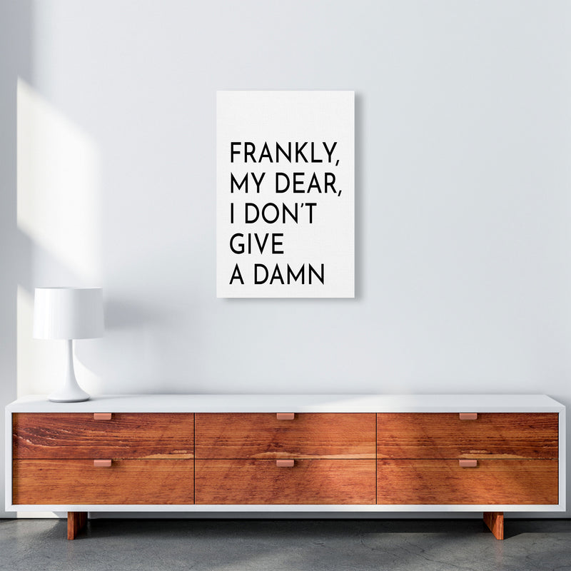 Frankly My Dear Art Print by Pixy Paper A2 Canvas