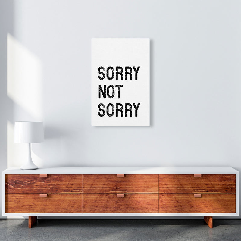 Sorry Not Sorry Art Print by Pixy Paper A2 Canvas