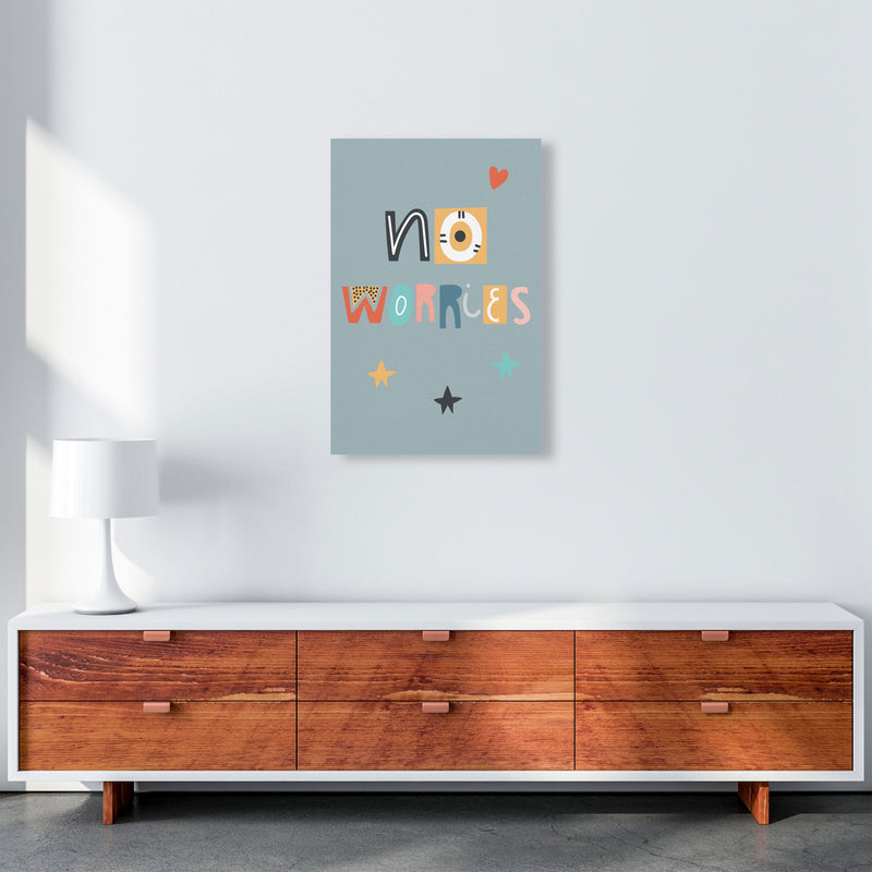 No worries Neutral kids Art Print by Pixy Paper A2 Canvas