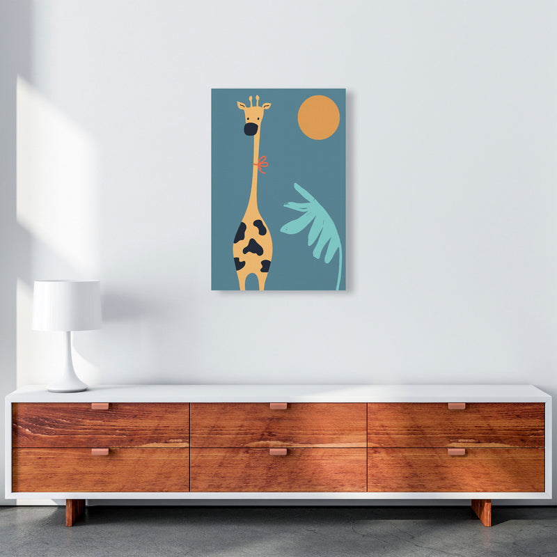 Giraffe Neutral kids Art Print by Pixy Paper A2 Canvas