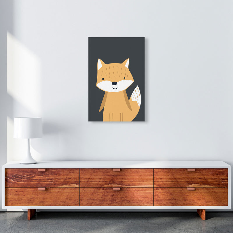 Fox Neutral kids Art Print by Pixy Paper A2 Canvas