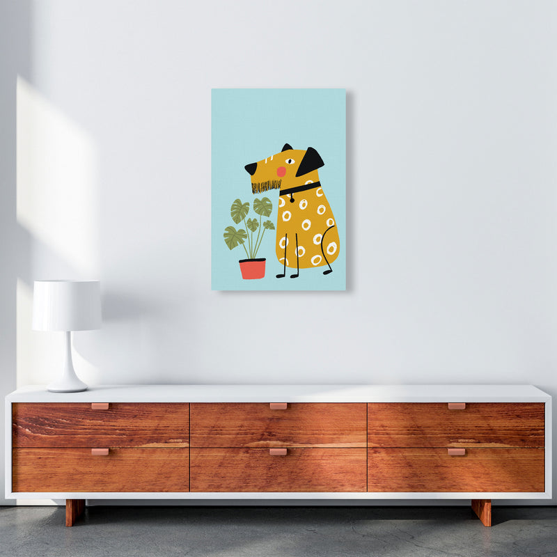 Bearded Dog Art Print by Pixy Paper A2 Canvas