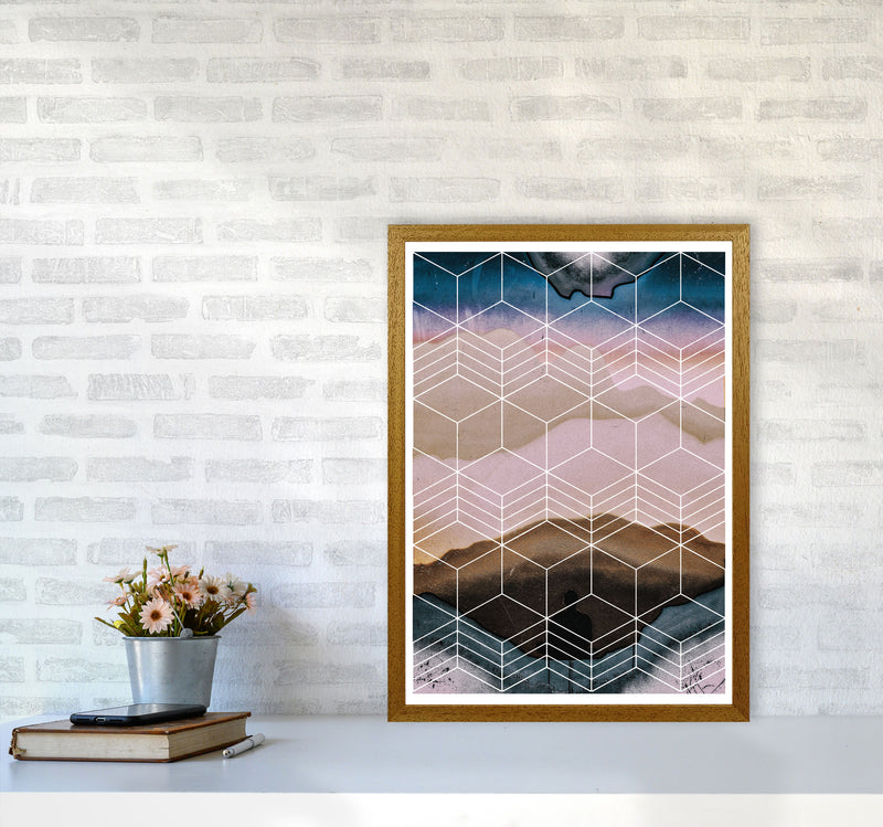 Geometric Abstract Modern Print A2 Print Only