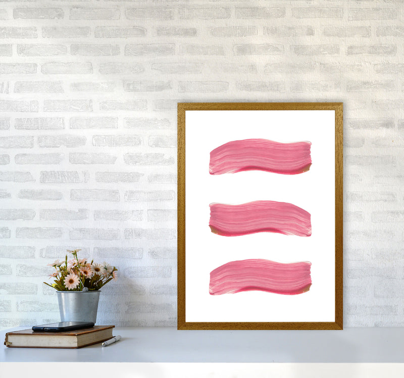 Light Pink Abstract Paint Strokes Modern Print A2 Print Only
