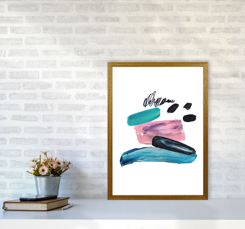 Pink And Teal Abstract Artboard Modern Print A2 Print Only