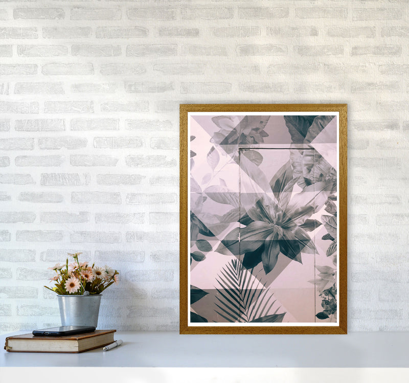 Abstract Retro Flower Pattern Modern Print A2 Print Only