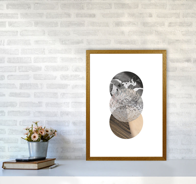 Sand, Glass And Shadow Abstract Circles Modern Print A2 Print Only