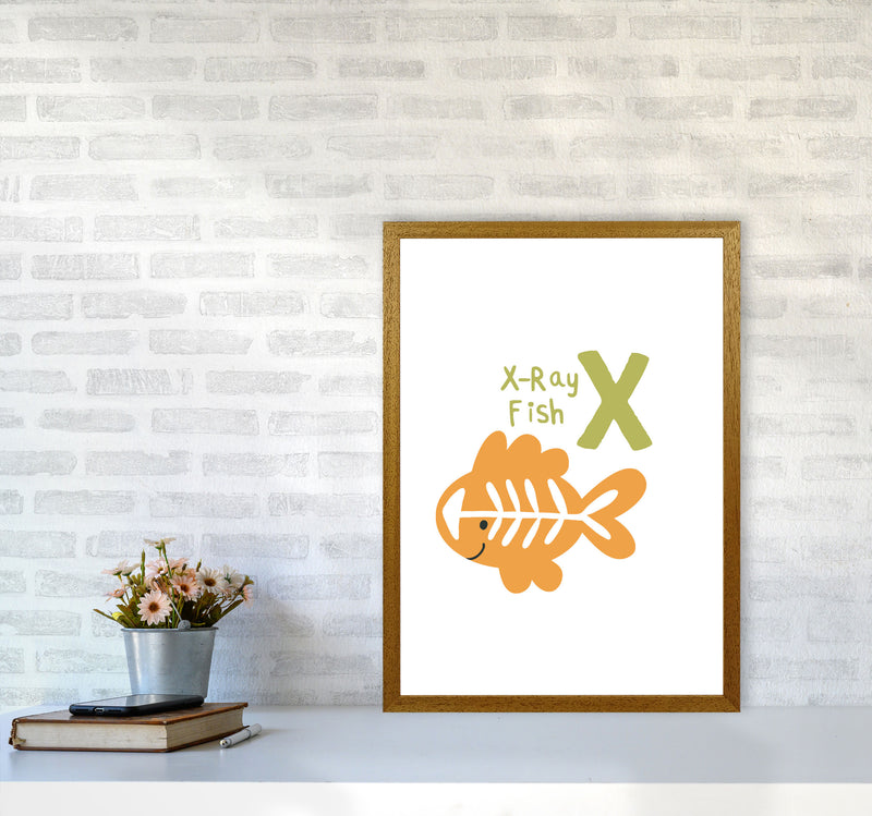 Alphabet Animals, X Is For X-Ray Fish, Nursey Wall Art Poster A2 Print Only