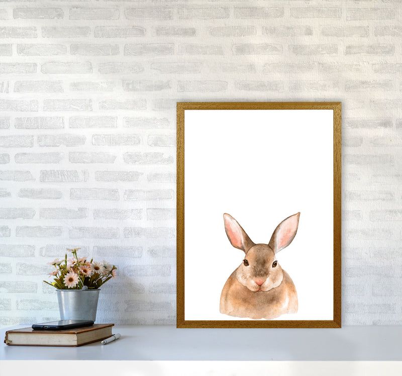 Forest Friends, Cute Bunny Modern Print Animal Art Print A2 Print Only