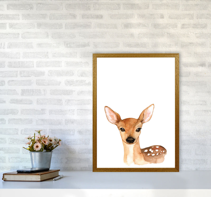 Forest Friends, Cute Deer Modern Print Animal Art Print A2 Print Only