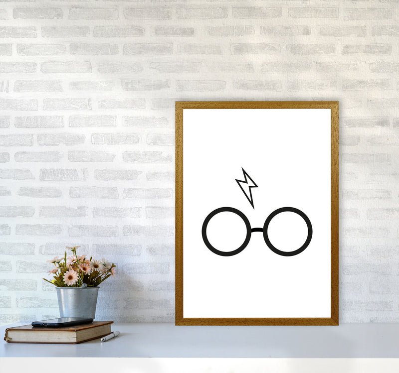 Harry Potter Glasses And Scar Framed Nursey Wall Art Print A2 Print Only