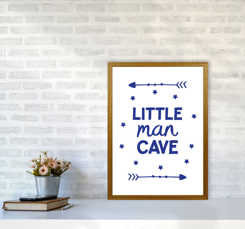 Little Man Cave Navy Arrows Framed Nursey Wall Art Print A2 Print Only