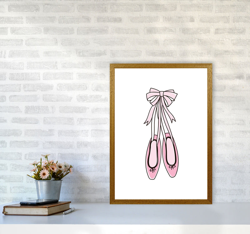 Ballerina Shoes Framed Nursey Wall Art Print A2 Print Only
