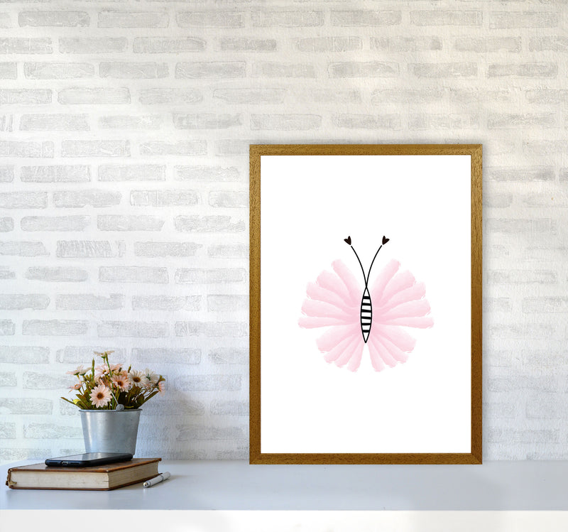 Pink Butterfly Modern Print Animal Art Print A2 Print Only