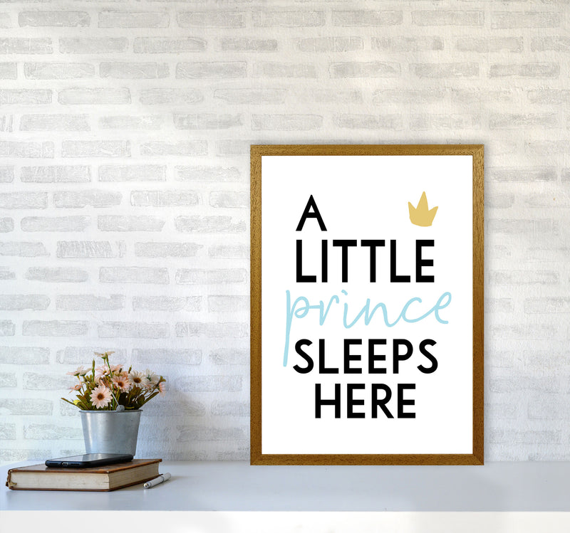 A Little Prince Sleeps Here Framed Nursey Wall Art Print A2 Print Only