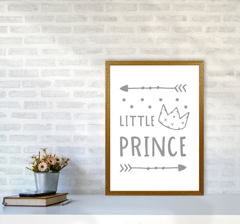 Little Prince Grey Framed Nursey Wall Art Print A2 Print Only