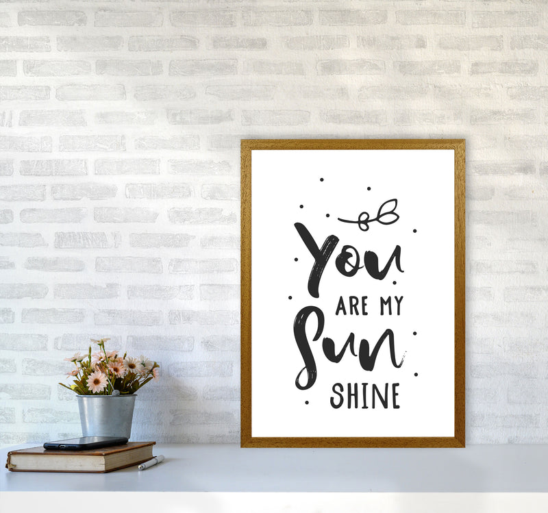 You Are My Sunshine Black Modern Print A2 Print Only