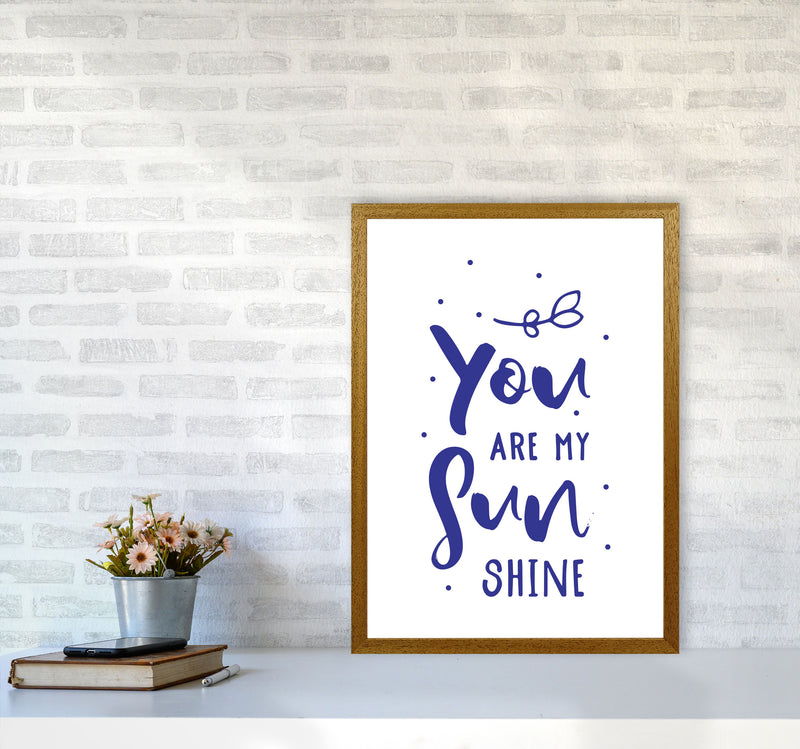 You Are My Sunshine Navy Modern Print A2 Print Only