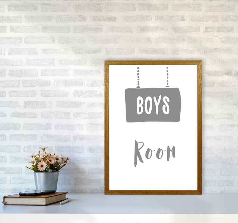 Boys Room Grey Framed Nursey Wall Art Print A2 Print Only
