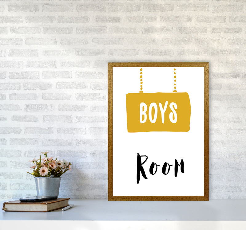 Boys Room Mustard Framed Nursey Wall Art Print A2 Print Only