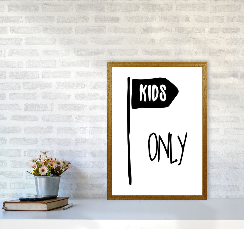 Kids Only Black Framed Nursey Wall Art Print A2 Print Only