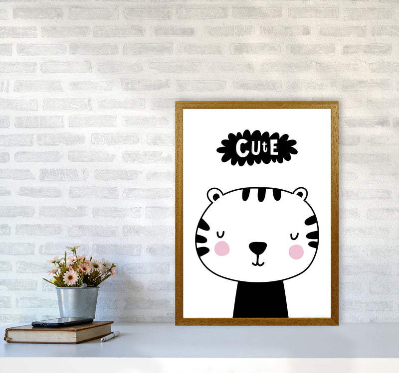 Cute Scandi Tiger Modern Print Animal Art Print A2 Print Only
