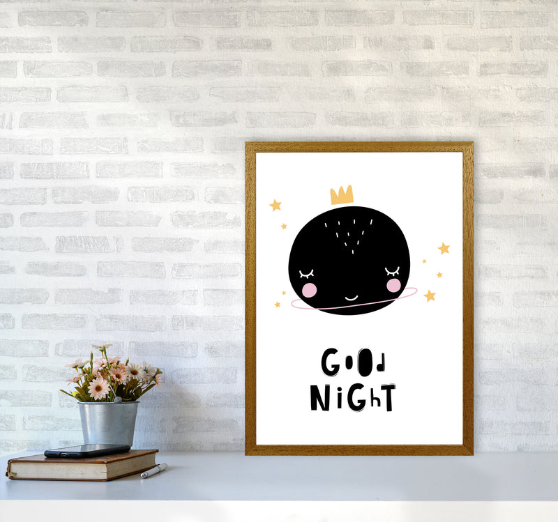 Good Night Planet Framed Nursey Wall Art Print A2 Print Only