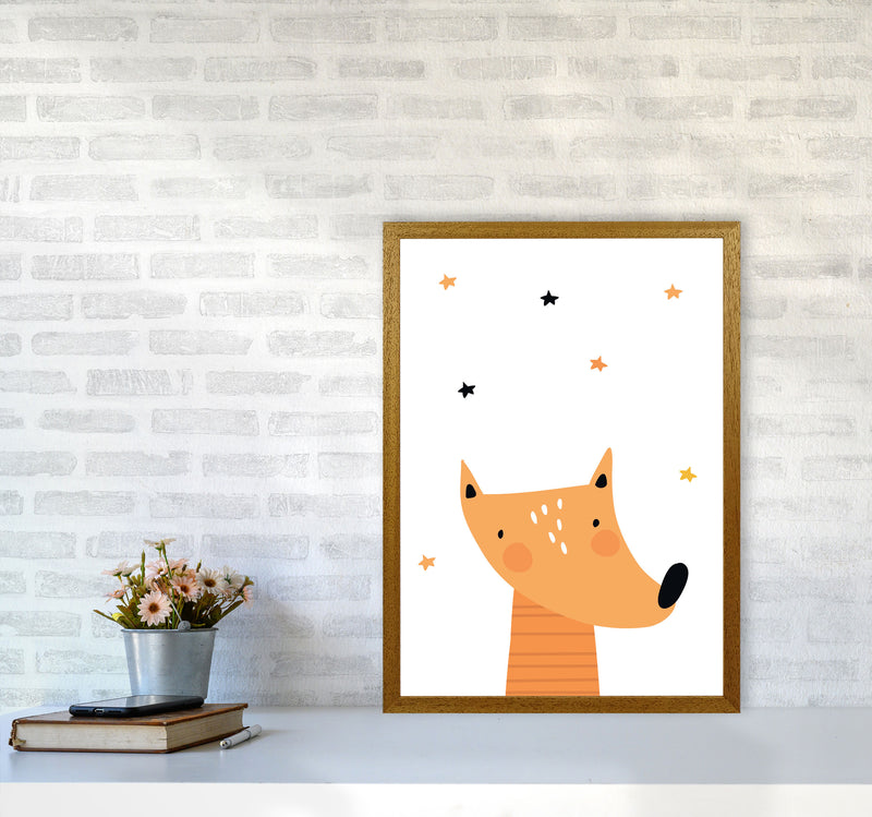 Scandi Fox Framed Nursey Wall Art Print A2 Print Only
