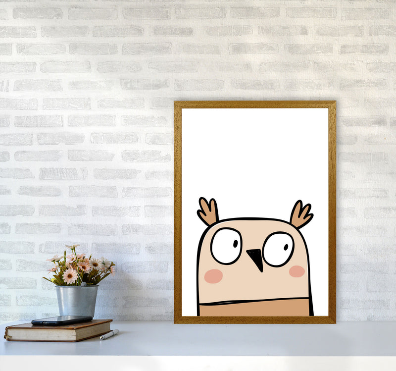 Scandi Owl Framed Nursey Wall Art Print A2 Print Only