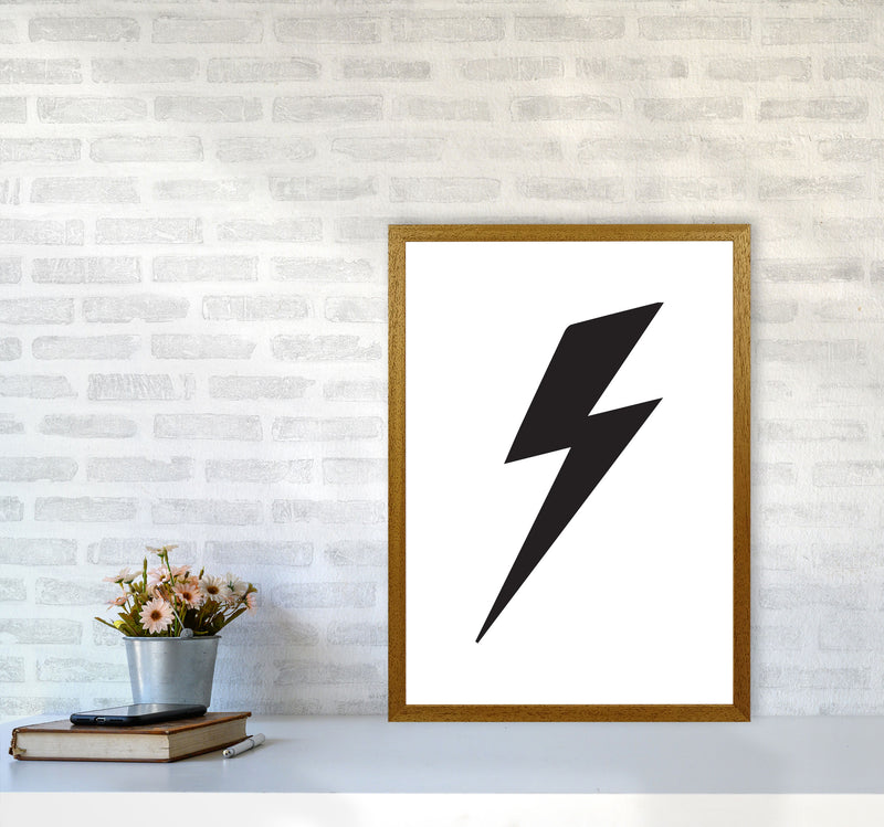 Lightning Bolt Framed Nursey Wall Art Print A2 Print Only