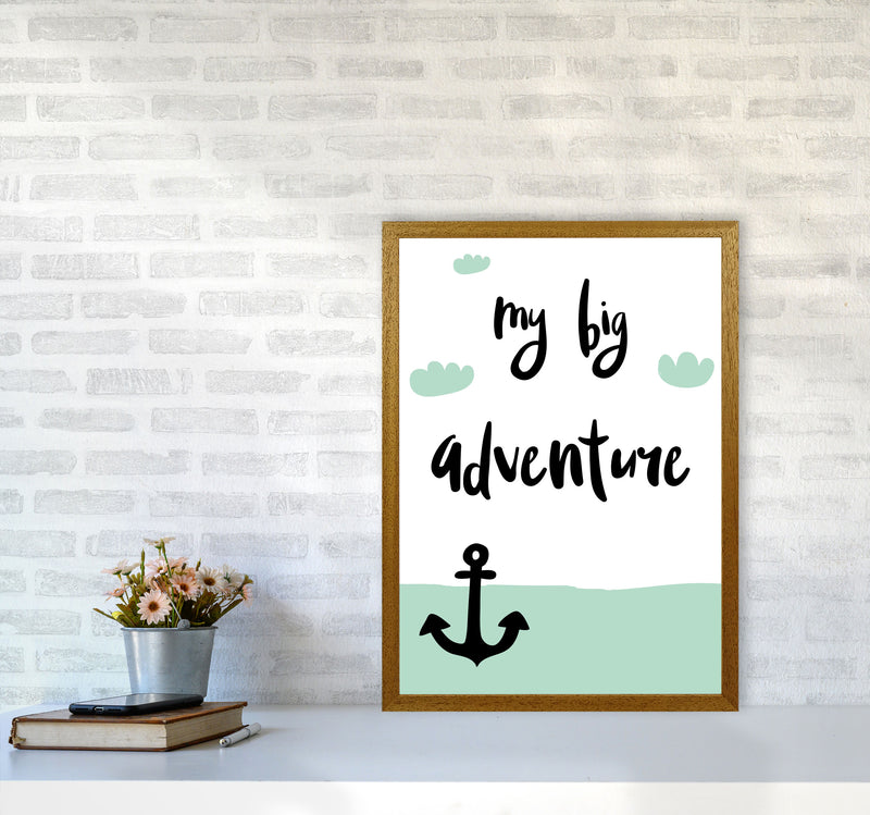 My Big Adventure Framed Typography Wall Art Print A2 Print Only