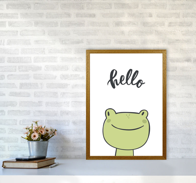 Hello Frog Modern Print Animal Art Print A2 Print Only