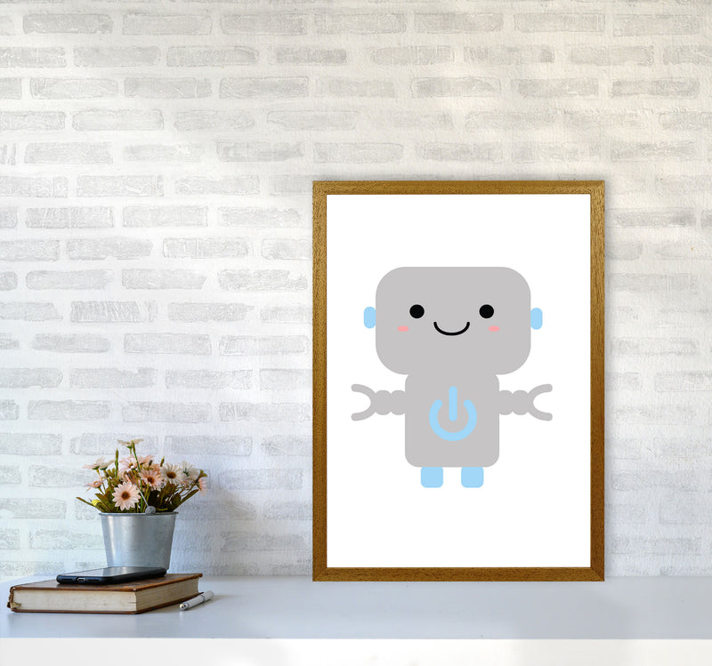 Robot Framed Nursey Wall Art Print A2 Print Only