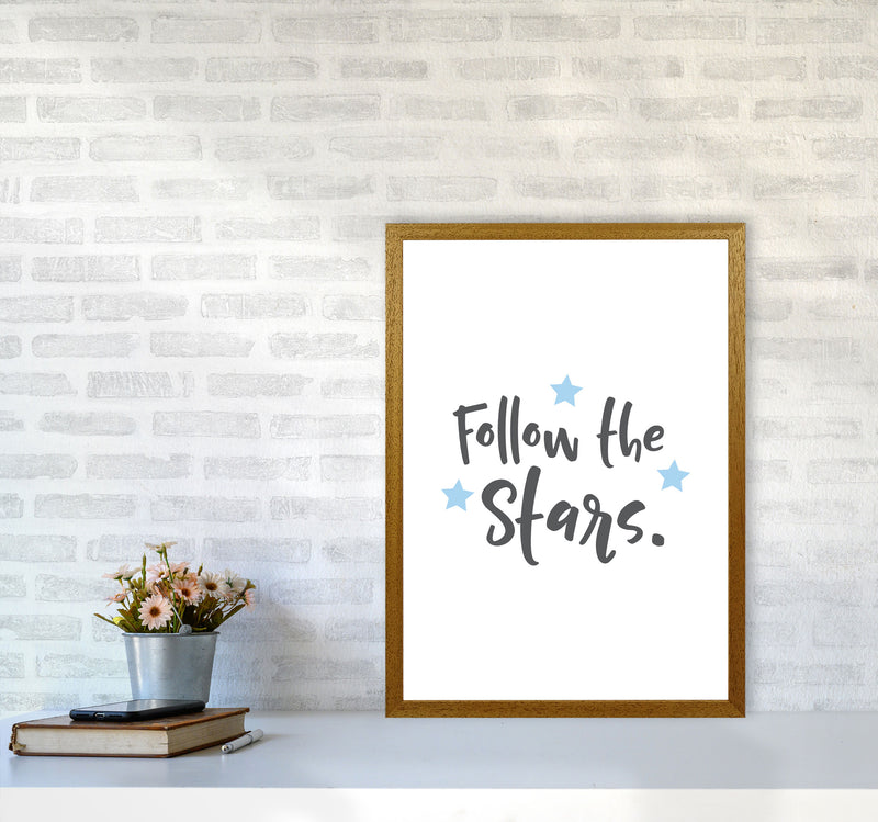 Follow The Stars Framed Typography Wall Art Print A2 Print Only
