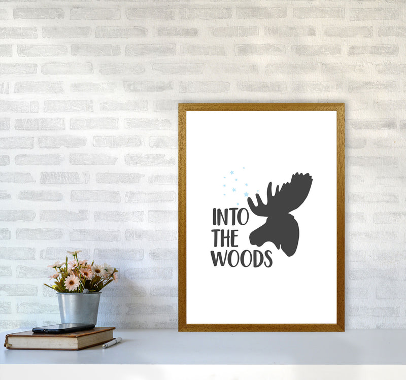 Into The Woods Framed Typography Wall Art Print A2 Print Only