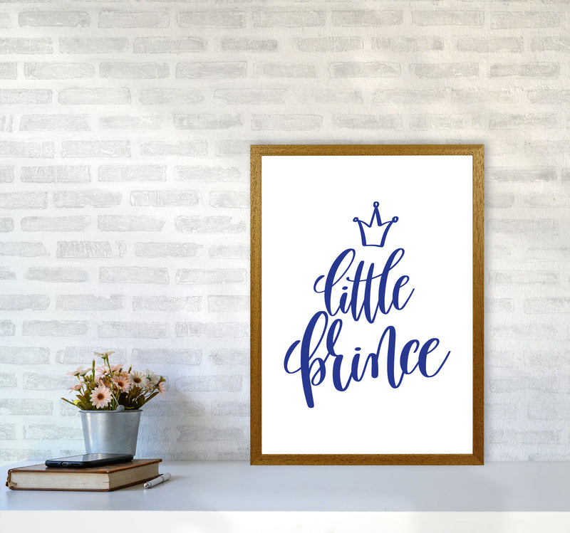 Little Prince Navy Framed Nursey Wall Art Print A2 Print Only