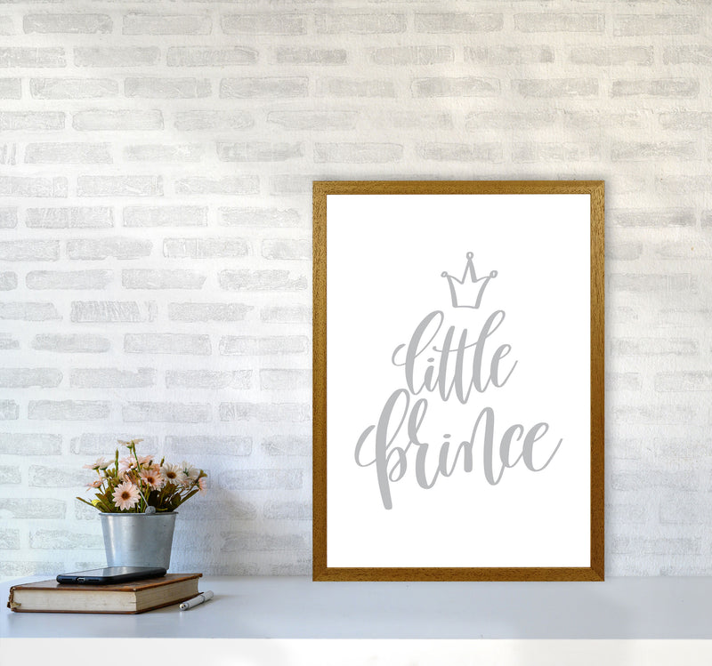 Little Prince Grey Framed Nursey Wall Art Print A2 Print Only