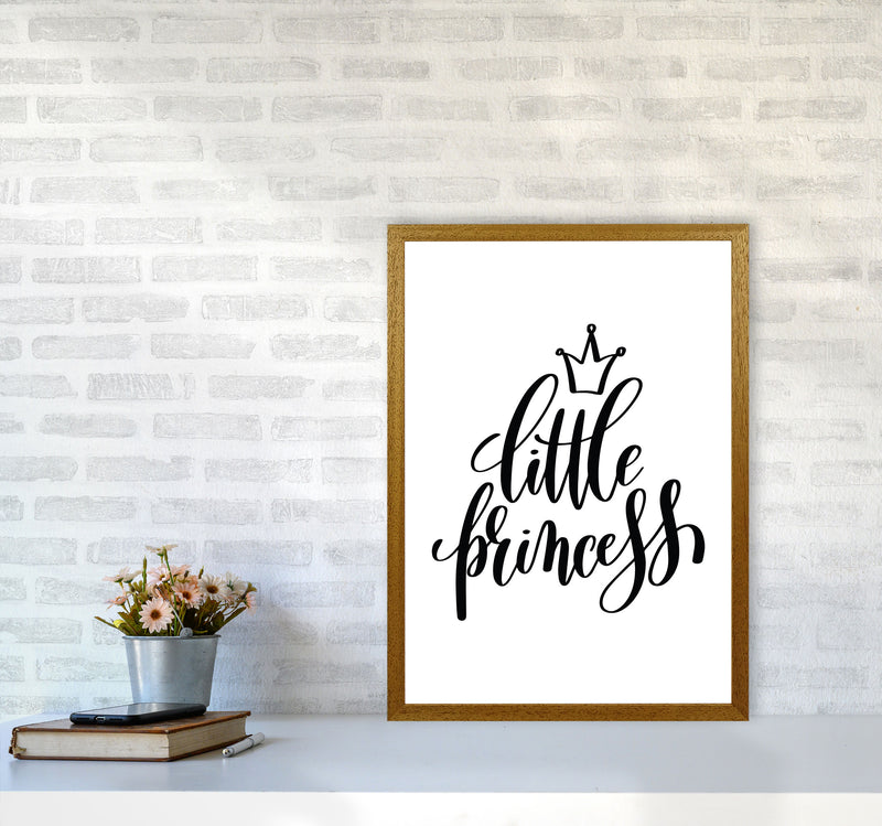 Little Princess Black Framed Nursey Wall Art Print A2 Print Only