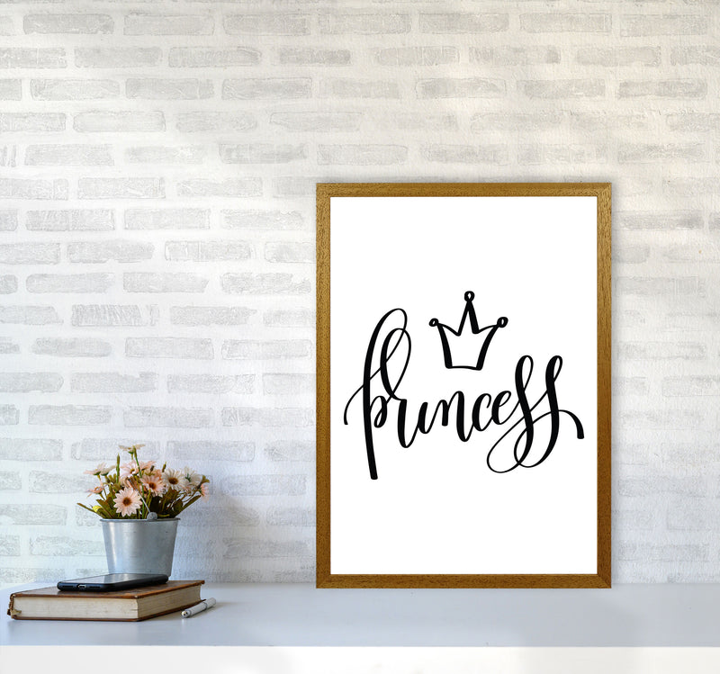 Princess Black Framed Nursey Wall Art Print A2 Print Only