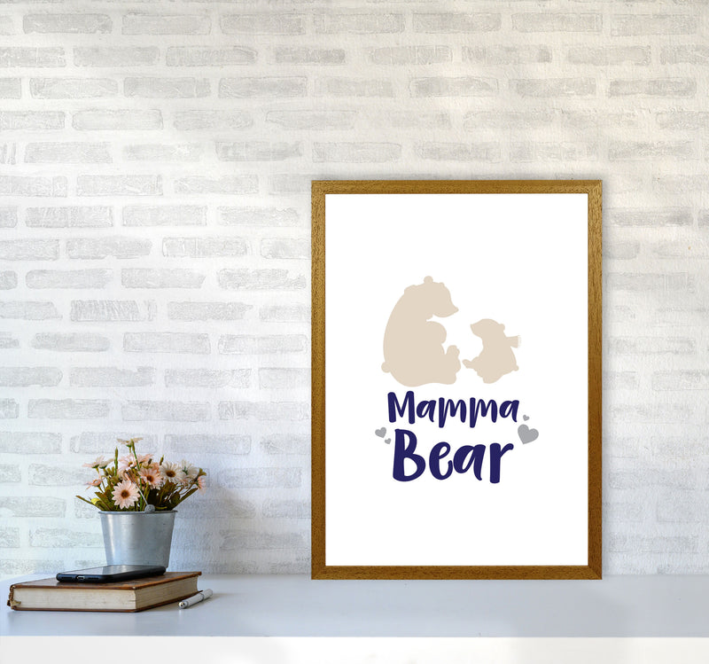 Mama Bear Framed Nursey Wall Art Print A2 Print Only