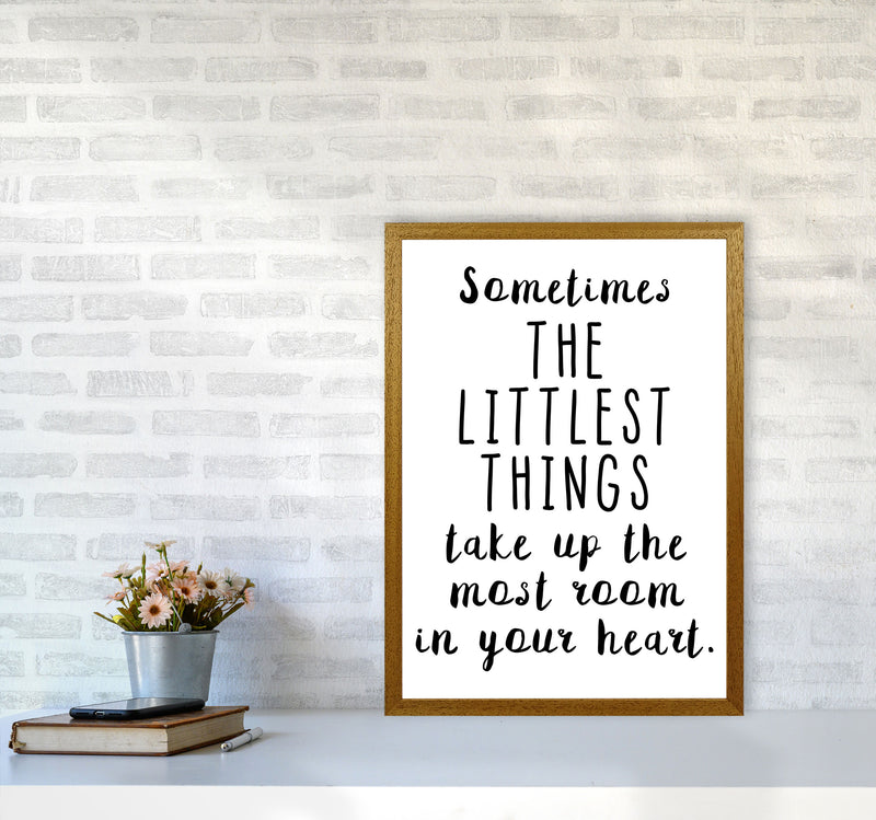 The Littlest Things Black Modern Print A2 Print Only