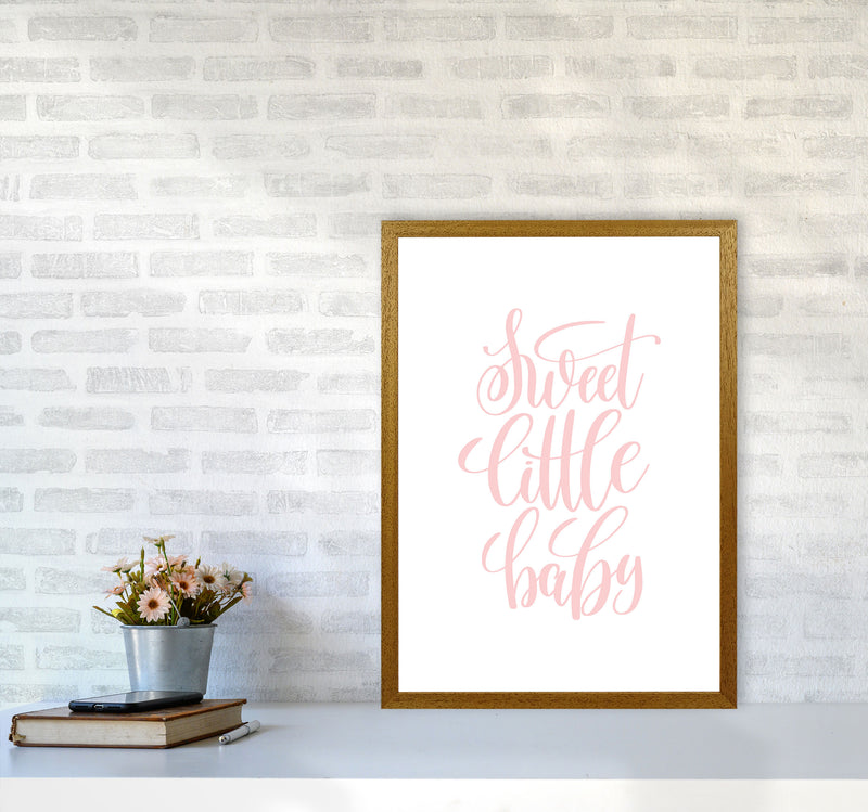 Sweet Little Baby Pink Framed Nursey Wall Art Print A2 Print Only