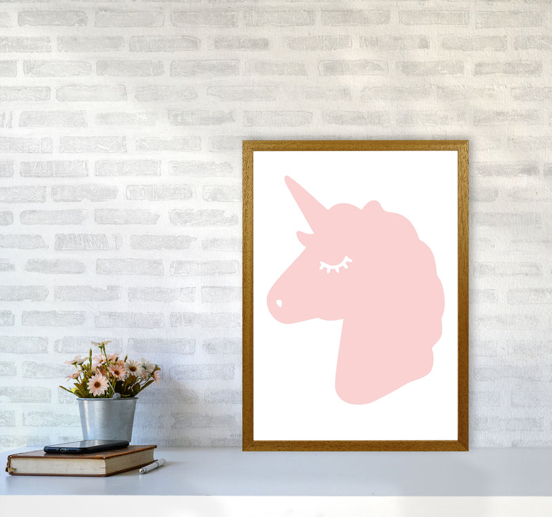 Pink Unicorn Head Modern Print Animal Art Print A2 Print Only